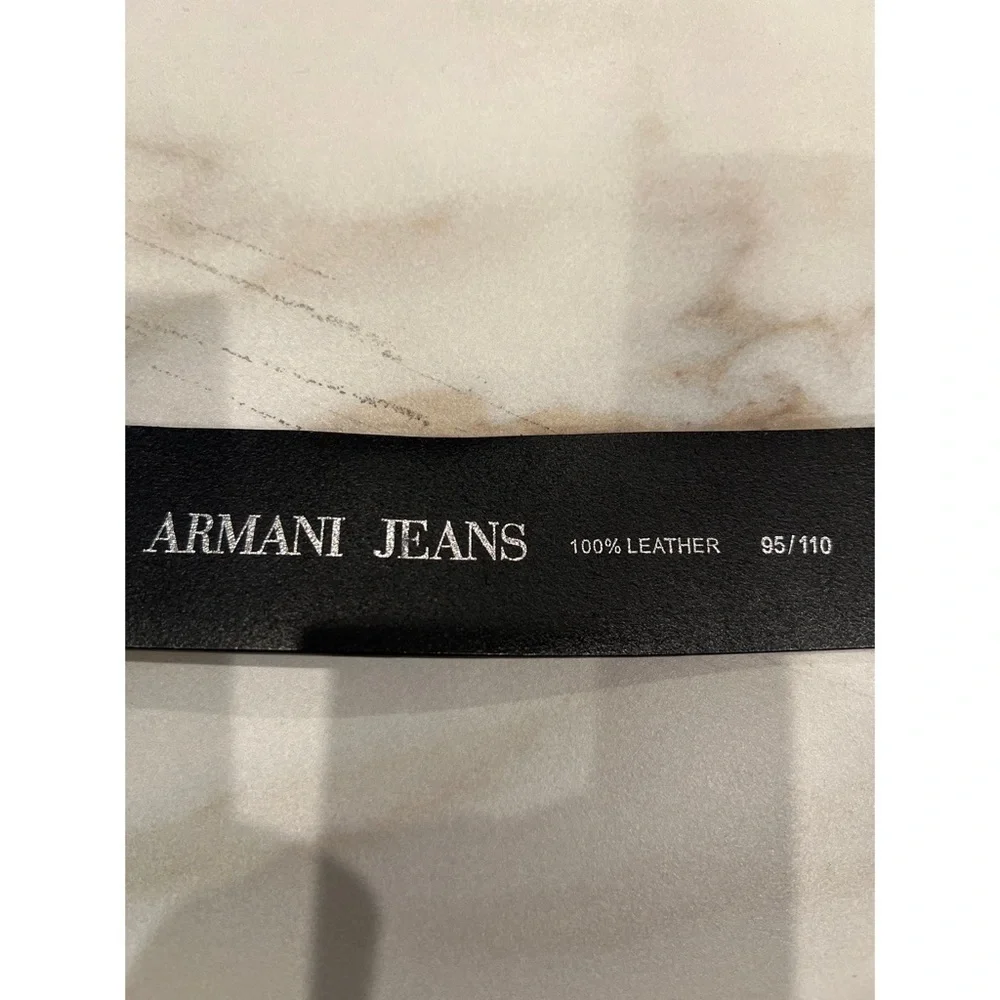 Vintage ARMANI JEANS LEATHER MEN’S BELT
